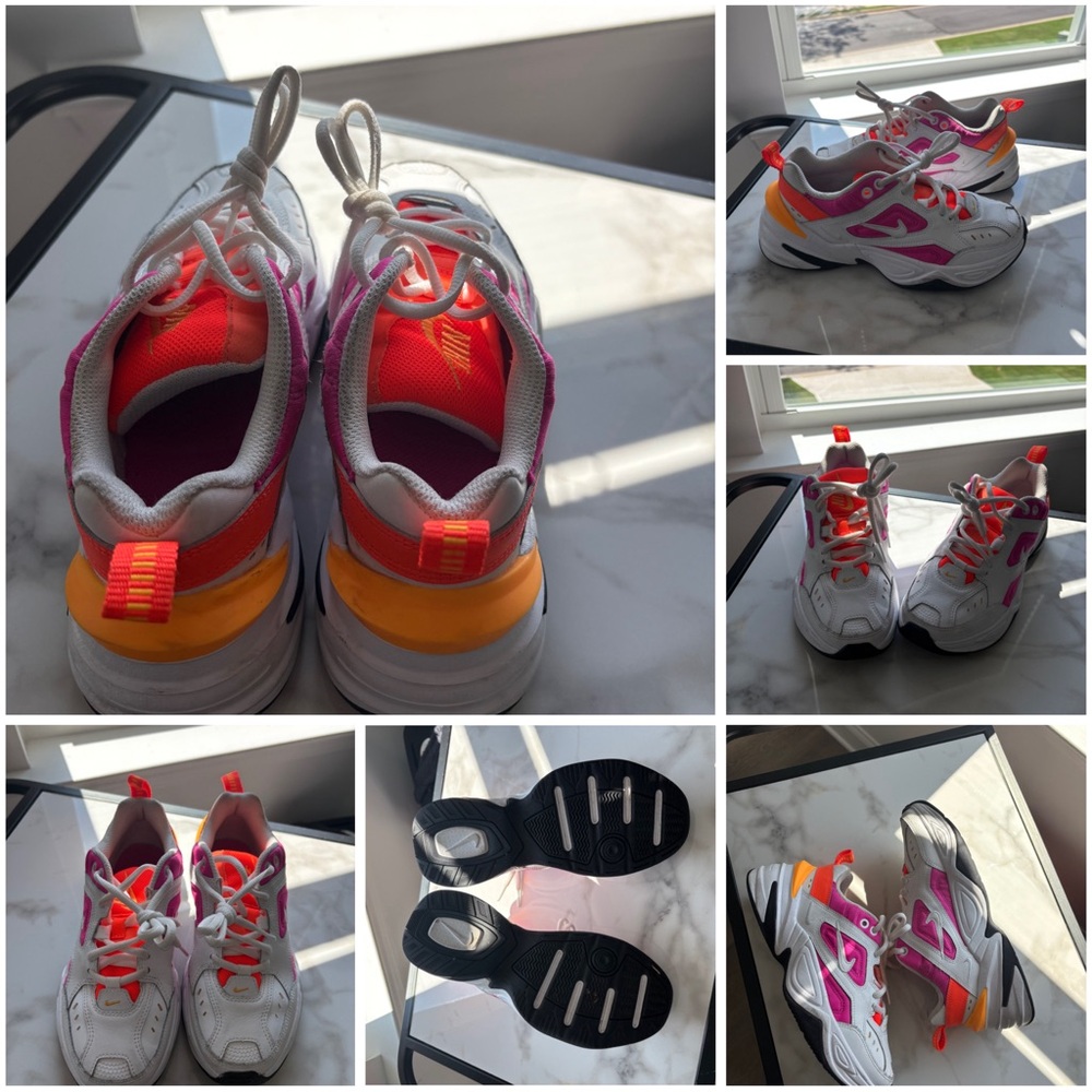 Nike Women's Athletic Shoes - White, Pink, Orange